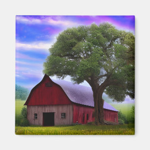 Aimant Pittoresque Rustique Feuille d'érable d'automne