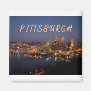 Aimant Pittsburgh, Pennsylvanie, Downtown Night Time Rive