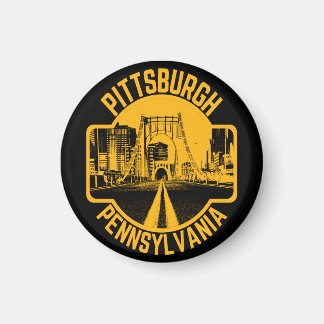 Aimant Pittsburgh Steel City Skyline Bridge Pennsylvanie 