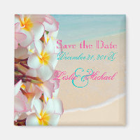 PixDezines Enregistrer la date, Plumeria rose Lei+
