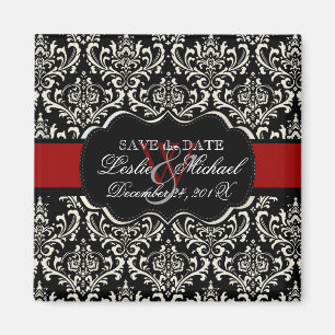 Aimant PixDezines Rossi Damask, date de sauvegarde