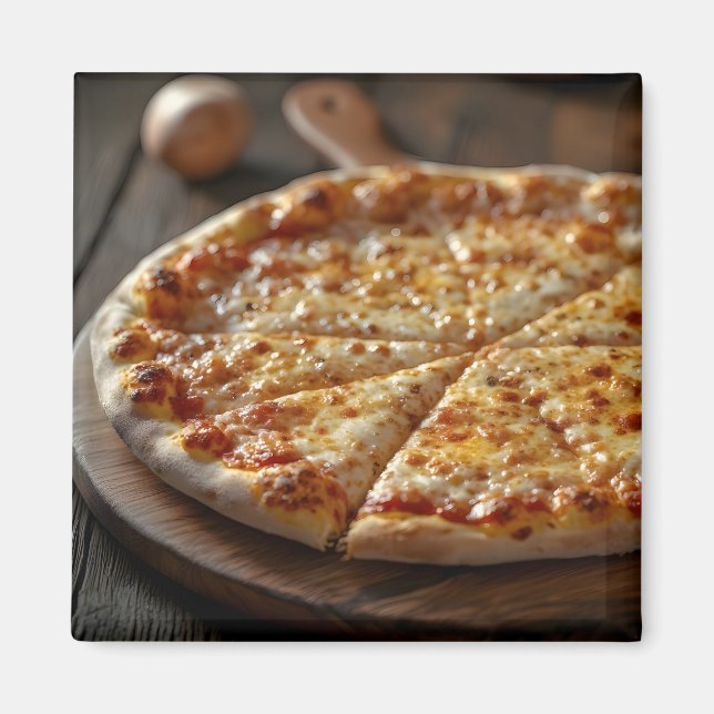 Aimant Pizza au fromage (Devant)