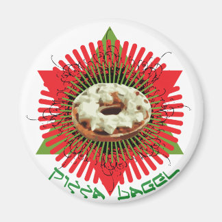 Aimant Pizza Bagel : Juif Italien