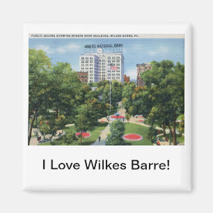 Aimant Place publique, cru de PA de Wilkes-Barre