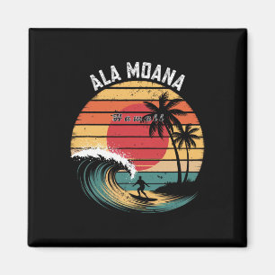 Aimant Plage Ala Moana Hawaii Plage Surf