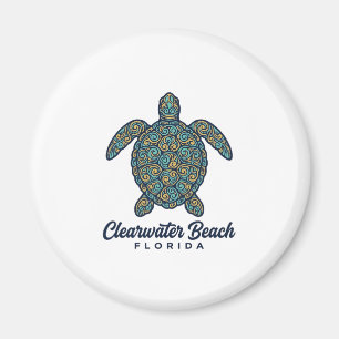 Aimant Plage de Clearwater Floride Tortue de mer Concepti