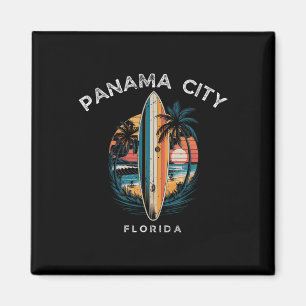 Aimant Plage de Panama City Floride Hommes Femmes Surf