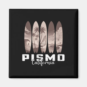 Aimant Plage de Pismo Californie Surfboard Hommes Femmes