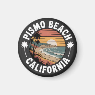 Aimant Plage de Pismo, dessin de Californie