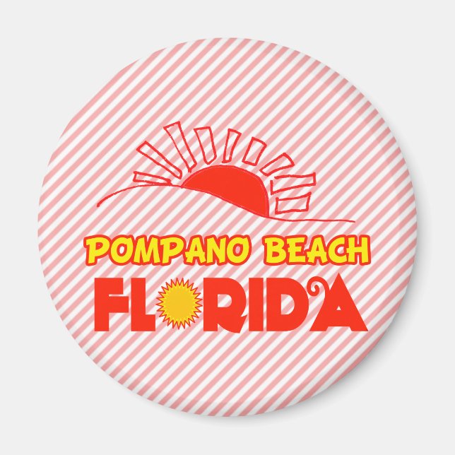 Aimant Plage de Pompano, Floride (Devant)