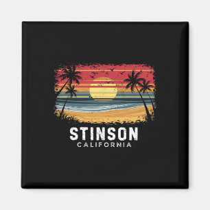 Aimant Plage de Stinson Beach Californie Planche de surf