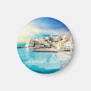 Aimant Plage d'Italie Océan Méditerranée Peinture Scéniqu