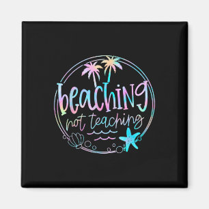 Aimant Plage Pas Enseigner Tie Dye Été Enseignant Plage