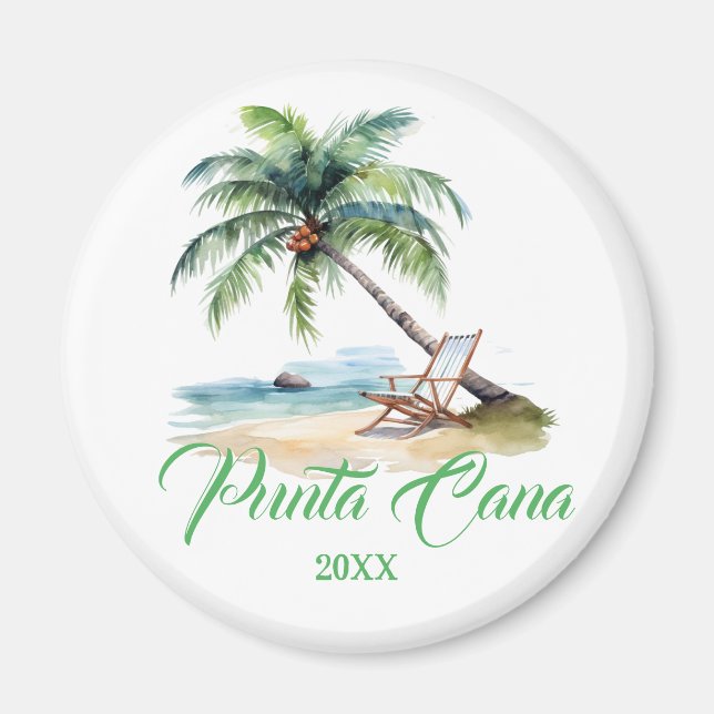 Aimant Plage Punta Cana sur mesure (Devant)