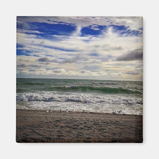 Aimant Plage s'il vous plaît (Devant)