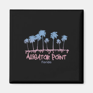 Aimant Plage vintage d'Alligator Point Floride Surf rétro