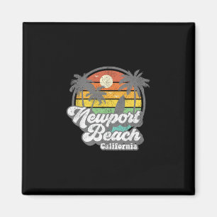Aimant Plage vintage de Newport Beach Californie Ca Surf