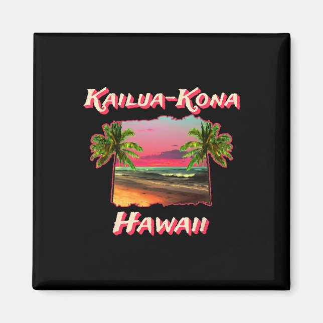 Aimant Plages De Kailua-kona Hawaii (Devant)
