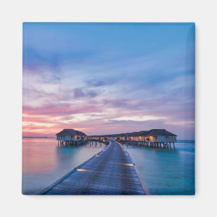 Aimant Plages tropicales   Bungalows Maldives
