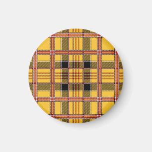 Aimant Plaid Fabric Texture Brown