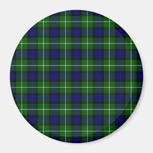 Aimant Plaid vert bleu Lamont tartan