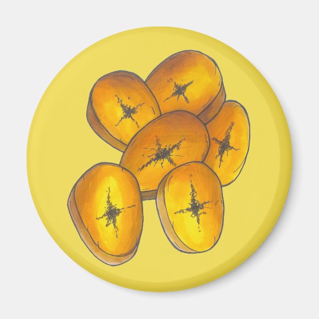 Aimant Plaines frites Cuisine Bananes Caraïbes Alimentati (Devant)