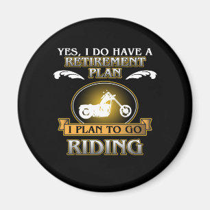 Aimant Plan de retraite équitation moto motocycliste moto