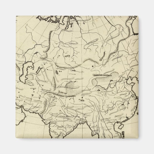 Aimant Plan d'ensemble pour l'Asie (Devant)