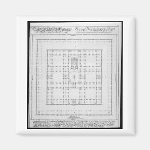 Aimant Plan du temple de Solomon, Jérusalem, de 'en