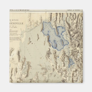 Aimant Plan restauré du lac Bonneville