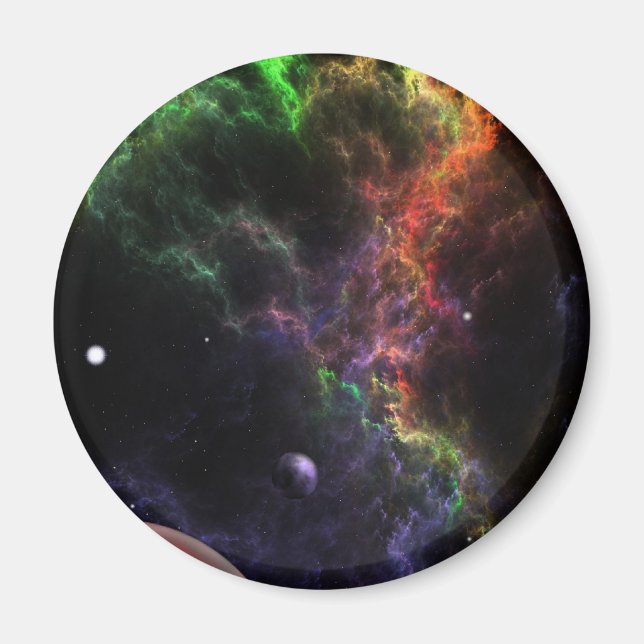 Aimant Planétoïdes Dans Le Cluster Nebula Art Spatial (Devant)