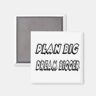 Aimant Planifier un grand rêve plus grand Citation motiva