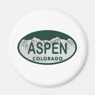 Aimant Plaque minéralogique d'Aspen le Colorado