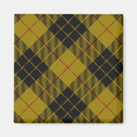Plaque noire jaune tartan MacLeod