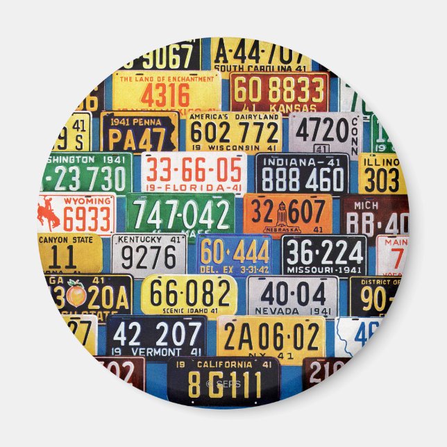 Aimant Plaques de licence par H. Wilson Smith (Devant)