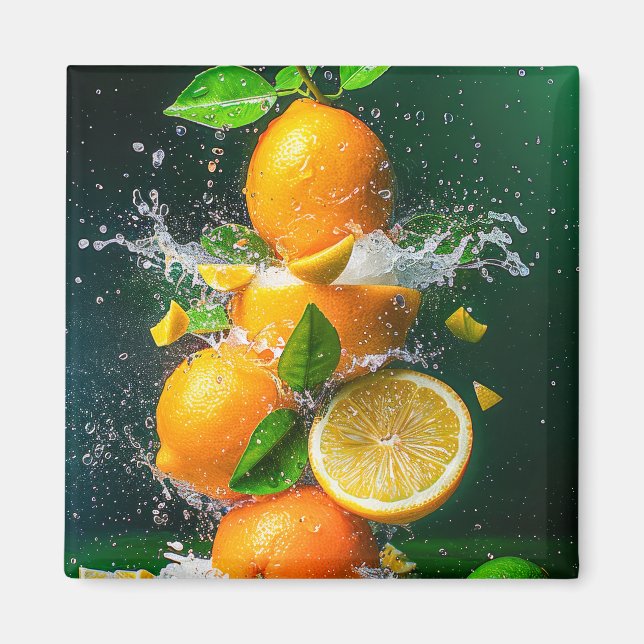 Aimant Plat de citron (Devant)