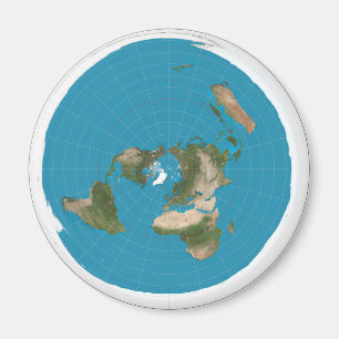 Aimant plat de réfrigérateur de la terre