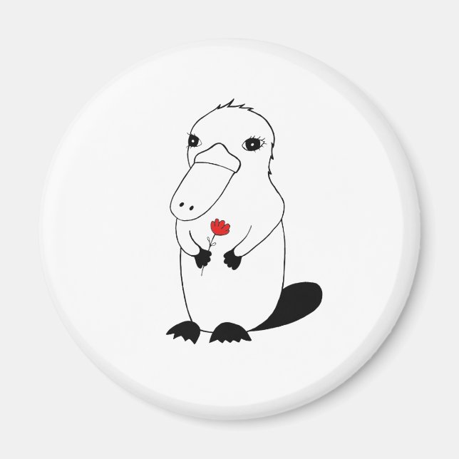 Aimant Platypus adorable (Devant)
