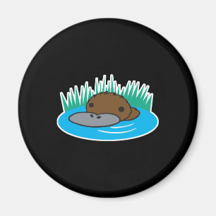 Aimant platypus de regard mignon