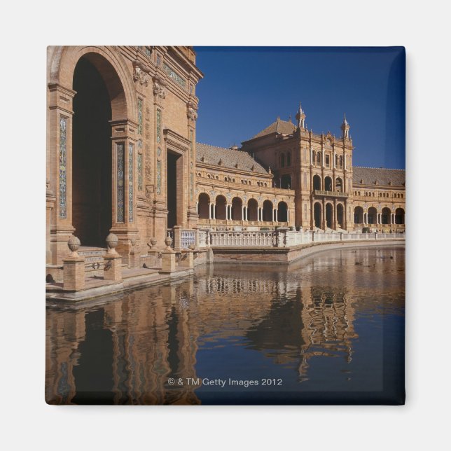 Aimant Plaza de Espana, Séville, Espagne (Devant)