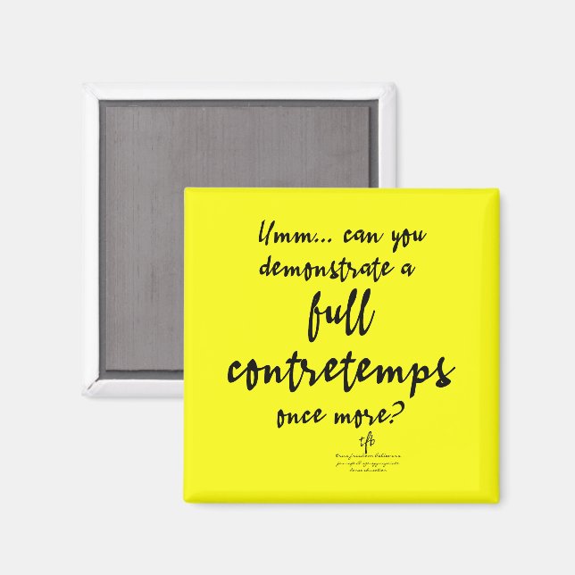 Aimant Plein Contretemps Meyer Lemon (Recto/Verso)