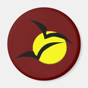 Aimant Pleine lune et chauves-souris