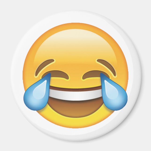 Aimant Pleurer de rire Larmes de joie émoji (Devant)