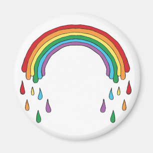 Aimant Pleuvoir l'arc-en-ciel