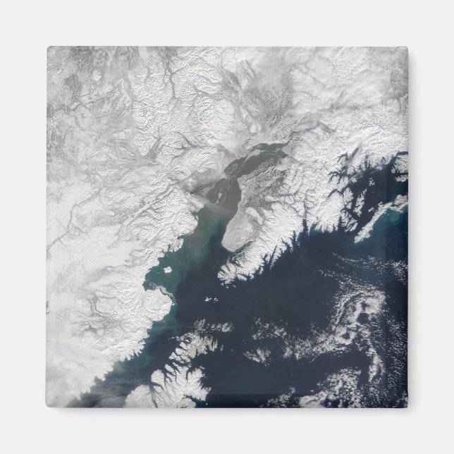 Aimant Plume de cendres du mont Redoute, Alaska (Devant)