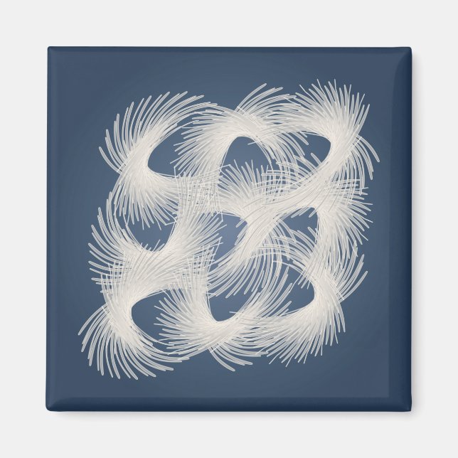 Aimant Plumes volantes blanches (Devant)