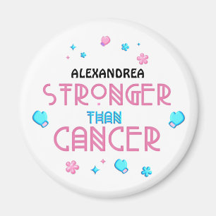 Aimant Plus fort que le cancer Cancer Survivor Custom