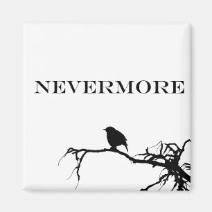 Aimant Plus jamais Raven Edgar Allan Poe Design