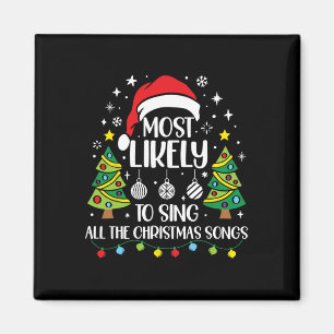 Aimant Plus susceptible de chanter les chants de Noël en