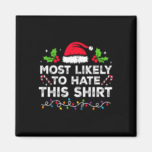 Aimant Plus susceptible de détester ce Noël correspondant